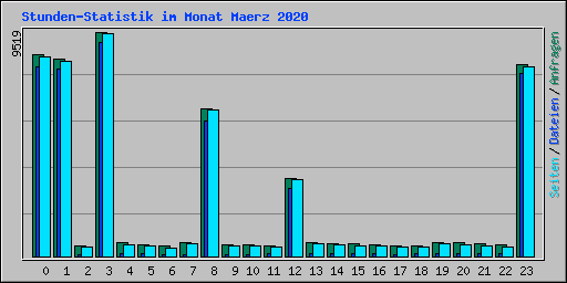 Stunden-Statistik im Monat Maerz 2020