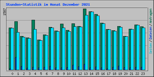 Stunden-Statistik im Monat Dezember 2021