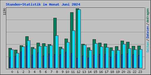 Stunden-Statistik im Monat Juni 2024