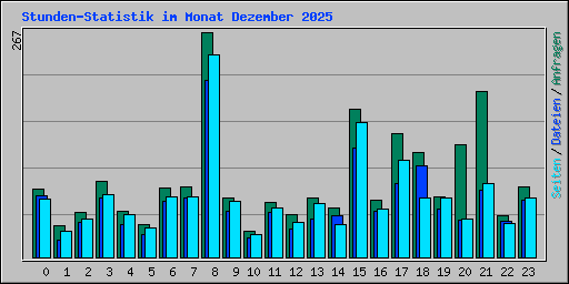 Stunden-Statistik im Monat Dezember 2025