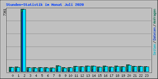 Stunden-Statistik im Monat Juli 2020