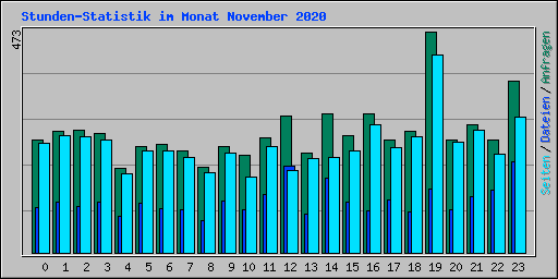 Stunden-Statistik im Monat November 2020