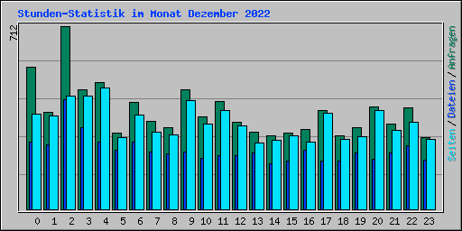 Stunden-Statistik im Monat Dezember 2022